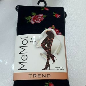 NWT Rose sweater tights